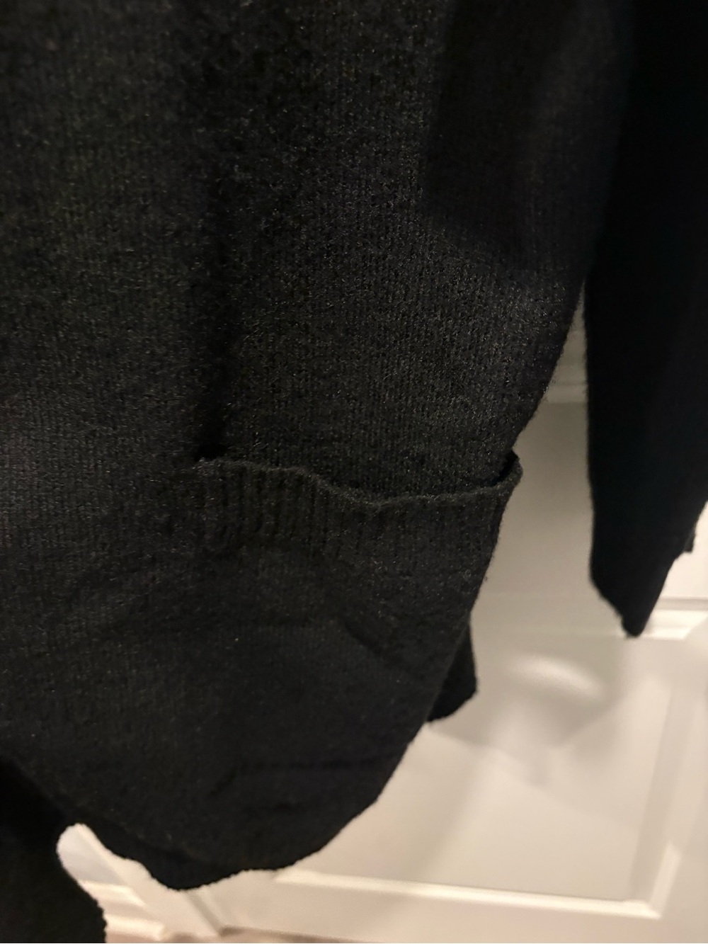 Time and Tru Black Open-Front Women's Cardigan Sweater - Picture 5 of 5